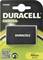 A Duracell camera battery in packaging. On the packaging it reads 'replaces Nikon EN-EL9'. A QR code is visible.