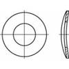 TOOLCRAFT 105889 Split lock washer Inside diameter: 6.4 mm DIN 137 Spring steel 100 pc(s)