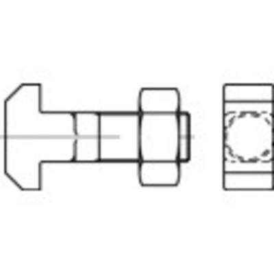 Technical drawing of a hexagon head screw, side view and top view, showing thread and head details.