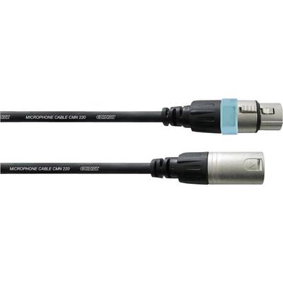 Cordial CCM7,5FM XLR Cable [1x XLR socket - 1x XLR plug] 7.50 m Black