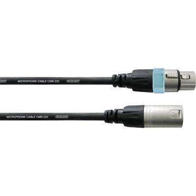 Cordial CCM20FM XLR Cable [1x XLR socket - 1x XLR plug] 20.00 m Black
