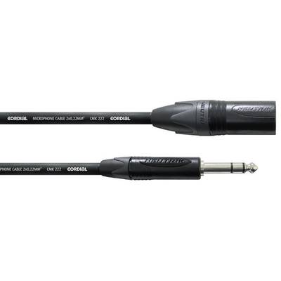 Cordial CPM2,5MV XLR Adapter cable [1x XLR plug - 1x Jack plug 6.35 mm] 2.50 m Black