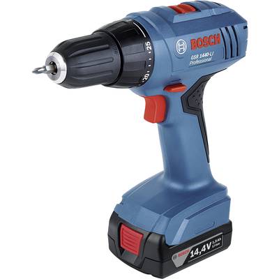Bosch Professional GSR 1440-LI 06019A8405 Cordless drill 14.4 V 1.5 Ah Li-ion incl. spare battery, incl. case-0