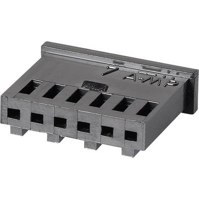 A black electric plug with five rectangular sockets and the marking '7 AMP' on top.<br><br>Note: This translation is in British English and maintains the original description's precise details and technical specification.