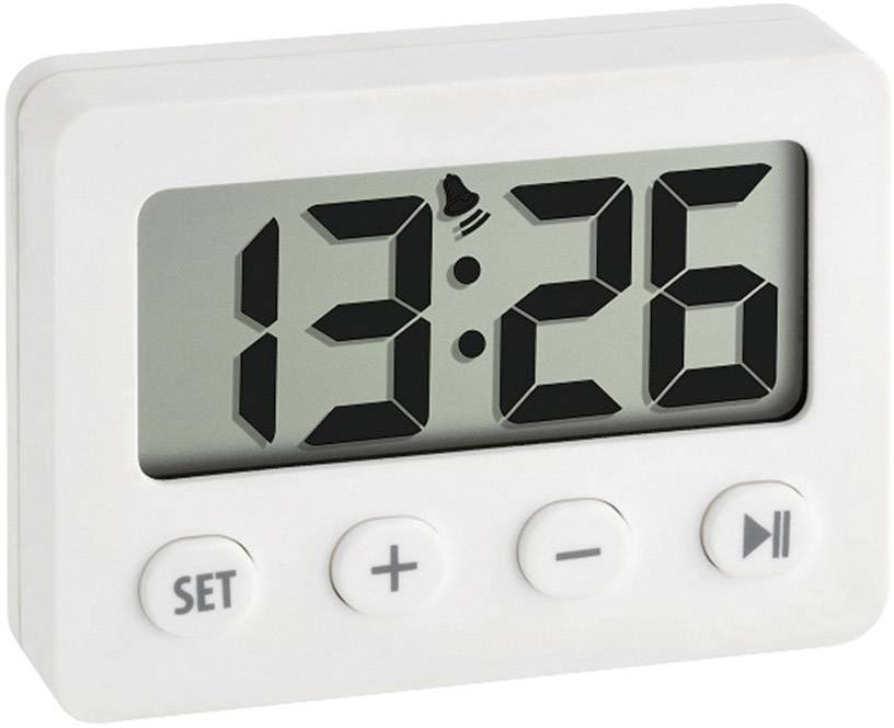 TFA Dostmann 60.2014.02 Quartz Alarm clock White Alarm times 1
