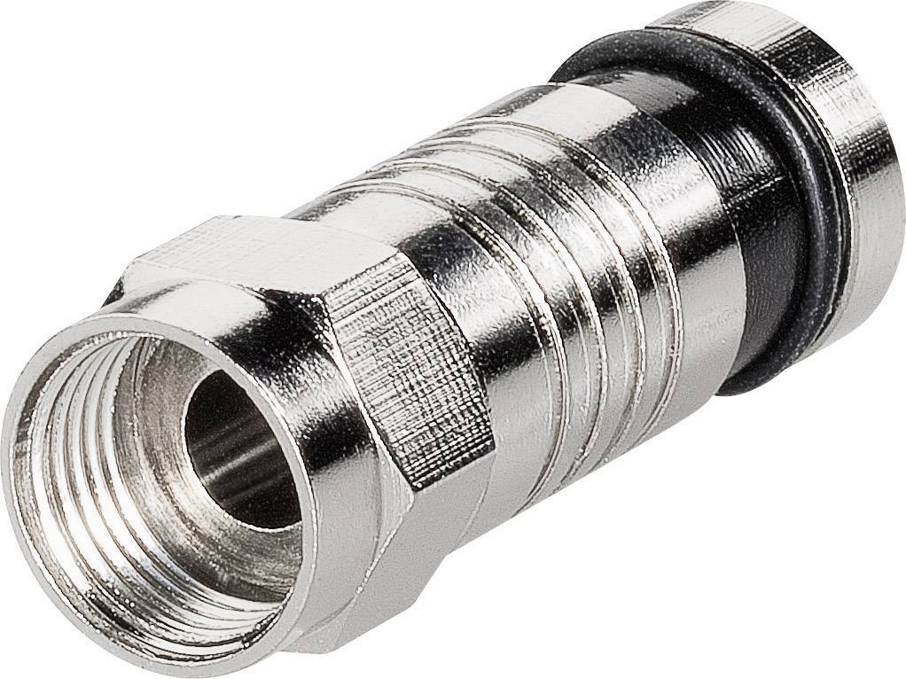 A silver coaxial plug with a black ring, typically used for antenna cable connections.