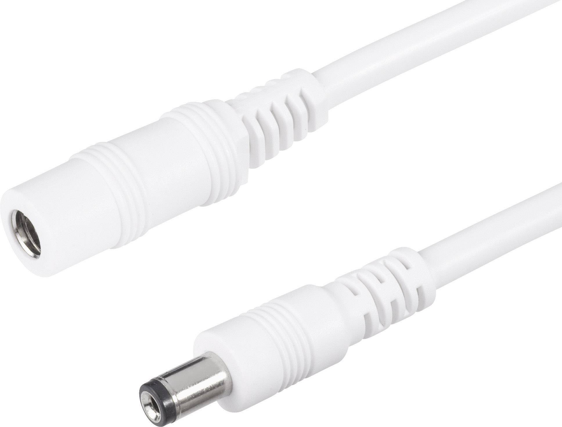 TRU COMPONENTS Low power extension cable Low power plug - Open cable ends 5.5 mm 2.1 mm 5.5 mm 2.1 mm 2.00 m 100 pc(s)