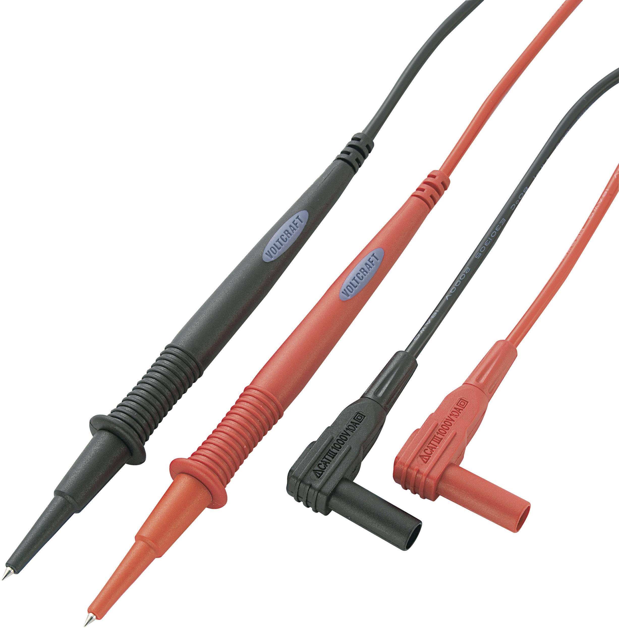 Safety test lead et 1.00 m Black, Red VOLTCRAFT MS-1A