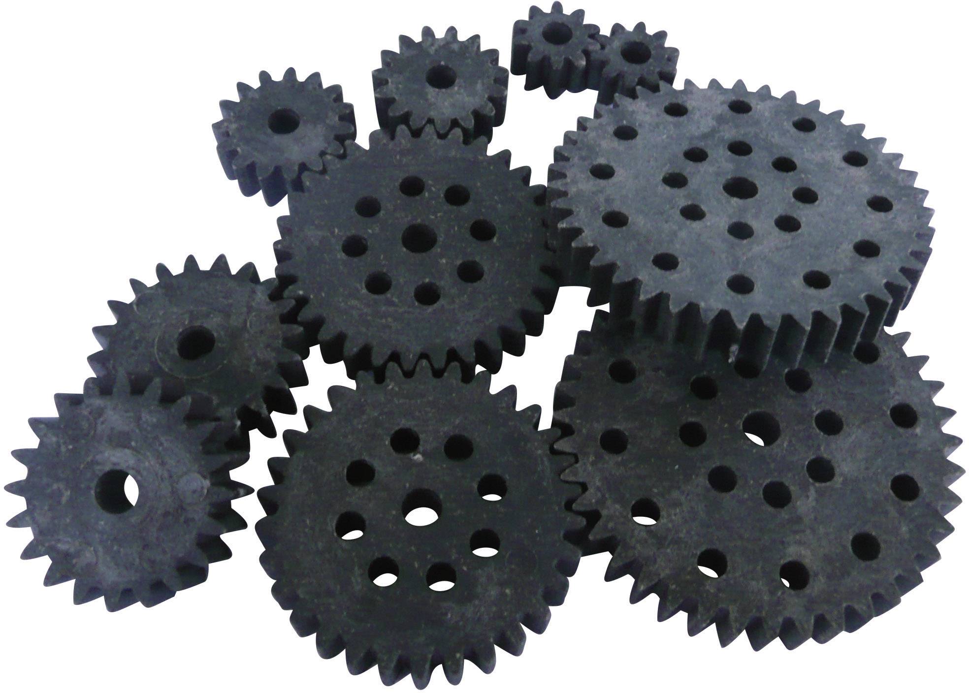 Reely Wood, Plastic Cogwheel set Module Type: 1.0 No. of teeth: 10, 15, 20, 30, 40 10 pc(s)