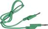 VOLTCRAFT Test lead Banana jack 4 mm Banana jack 4 mm 1.00 m Green 1 pc(s)