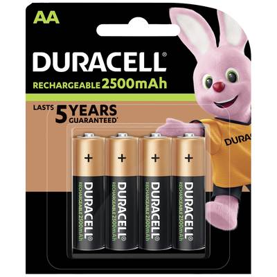 Duracell PreCharged HR06 AA battery (rechargeable) NiMH 2500 mAh 1.2 V 4 pc(s)