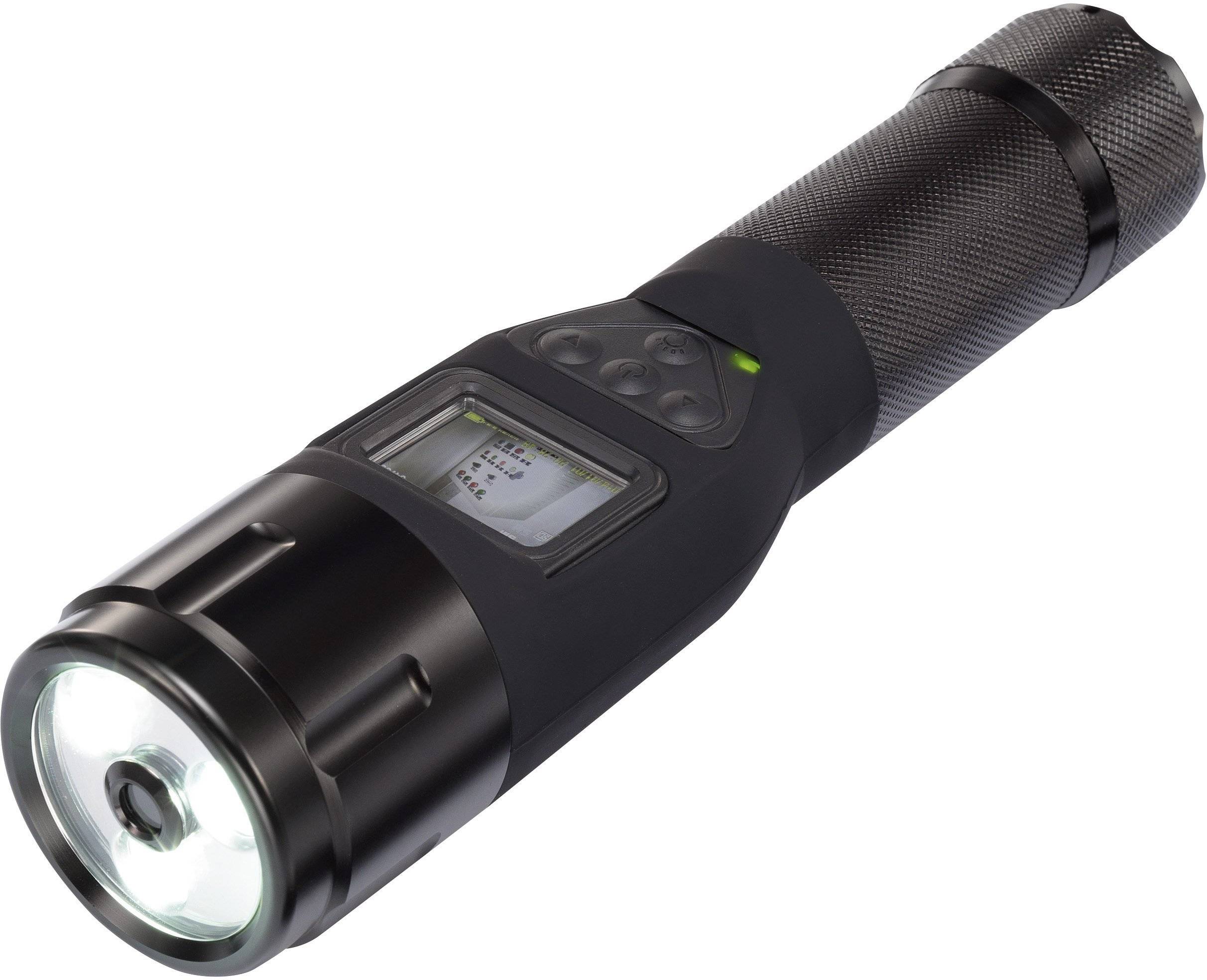 VOLTCRAFT IC100HD LED Torch Builtin HD camera, Waterproof (IP68