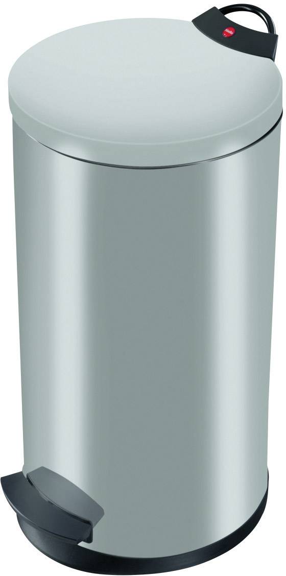 Hailo T2 L 0520119 Garbage bin 20 l Steel plate (Ø x H) 270 mm x 595 mm Silver Foot pedal 1 pc