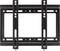 A black TV wall mount with multiple mounting slots and holes for wall attachment.