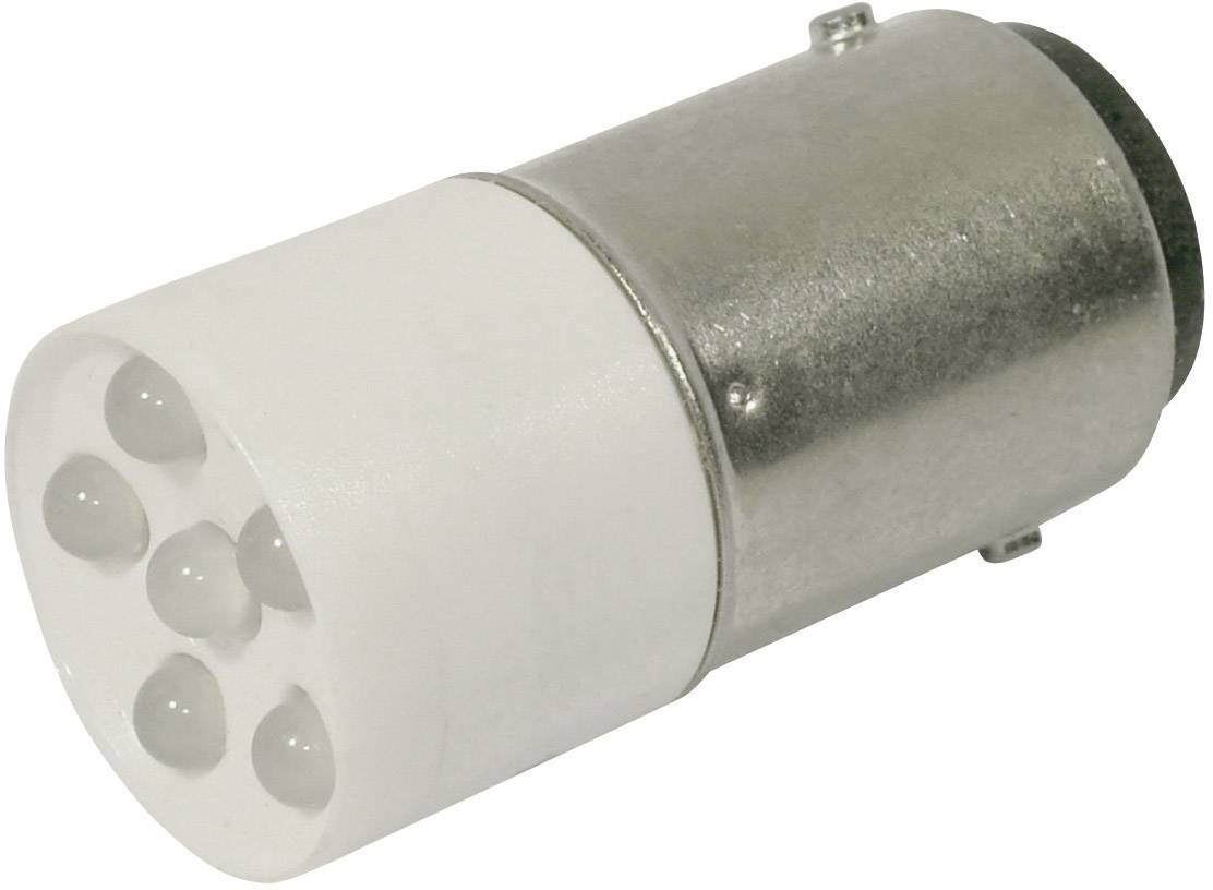 CML 1864035W3 LED indicator light Cold white BA15d 24 V DC, 24 V AC 2400 mcd