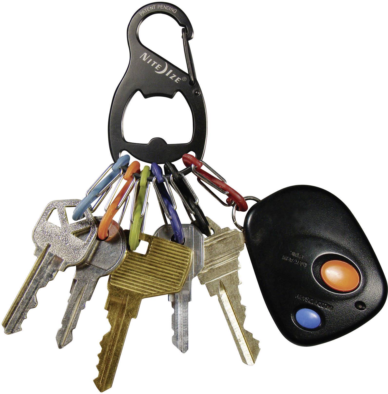 NITE Ize Key carabiner NI-KRB-03-01 KeyRack 6 S-Biner Black 1 pc(s)-3