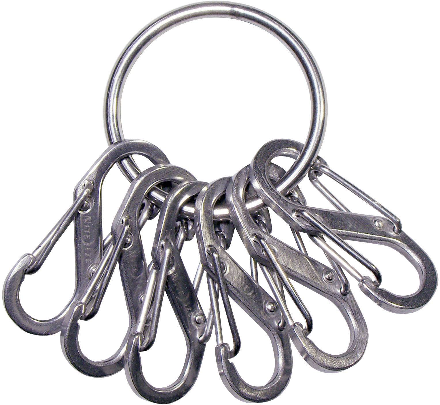 NITE Ize Keyrings NI-KRGS-11-R3 KeyRing 6 S-Biner Silver 1 pc(s)