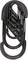 Black carabiners of various sizes interlocked, with 'Patent Pending' printed on each hook.