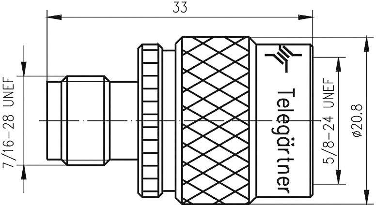 Telegärtner J01019C0007 J01019C0007 TNC adapter TNC socket - N plug 1 pc(s)-1