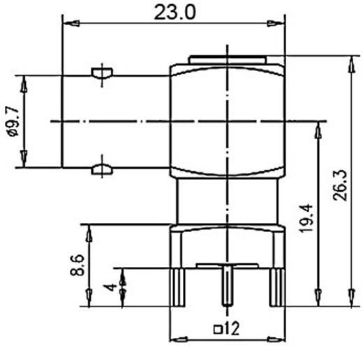 Technical drawing of a cylindrical motor with precise dimensional specifications in millimetres, showing diameter and height.