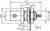 Technical drawing of a connector with dimensions: Total length 31 mm, diameter 9.7 mm, thread 3/8-32 UNEF, spanner size 13 mm.