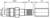 'Technical drawing of a connector with a mounting pin. Dimensions: M8x0.75, length 19.5 mm, 8 mm, 13 mm.'