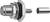 Metal plug with thread and seal, next to a separate cylindrical metal component. Technical accessory part.