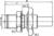 Technical drawing of a connector with dimensions in millimetres; relevant measurements are 11 mm and max. 3 mm.