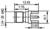 Technical drawing of a plug with dimensions: Total length 13.45 mm, width 7.75 mm, smaller width 3.95 mm, thread 1/4-36 UNS.
