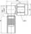 Technical drawing of an L-shaped pipe connector with dimensions: 16.8 cm, 13.1 cm, 8.55 cm and a key dimension of SW 8.