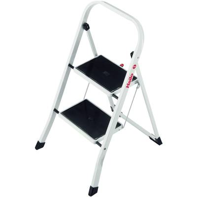 Hailo K20 4396-901 Steel Folding step stool Folding Operating height (max.): 2.25 m Black, Steel 5.2 kg