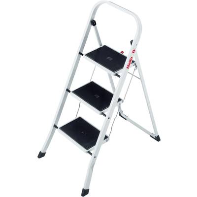 Hailo K20 4397-901 Steel Folding step stool Folding Operating height (max.): 2.45 m Black, Steel 6.5 kg