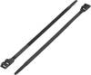 TRU COMPONENTS 1592838 TC-DK-760BK203 Cable tie 760 mm 9 mm Black Double head 1 pc(s)