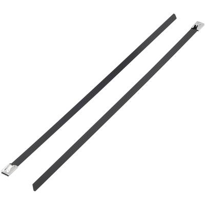 TRU COMPONENTS 1592755 TC-BSTC-127203 Cable tie 127 mm 4.60 mm Black Coated 1 pc(s)