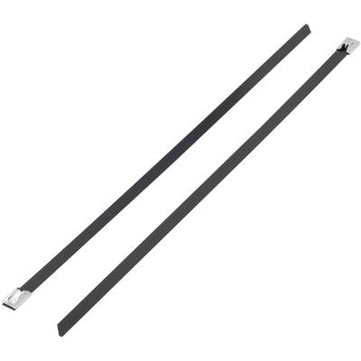 TRU COMPONENTS 1592839 TC-BSTC-300203 Cable tie 300 mm 4.60 mm Black Coated 1 pc(s)