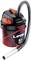 A black and red ash vacuum cleaner with 1000W power and a long hose. Marked with 'Made in Italy'.