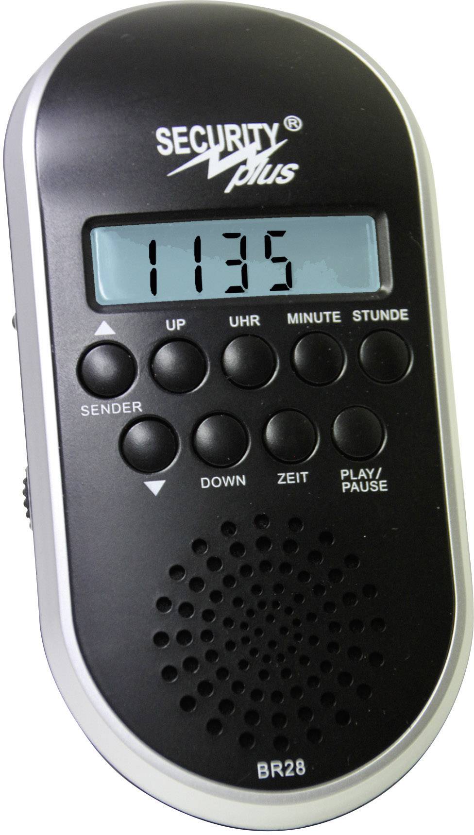 Security Plus BR28 MP3/USB Bicycle radio Black, Silver