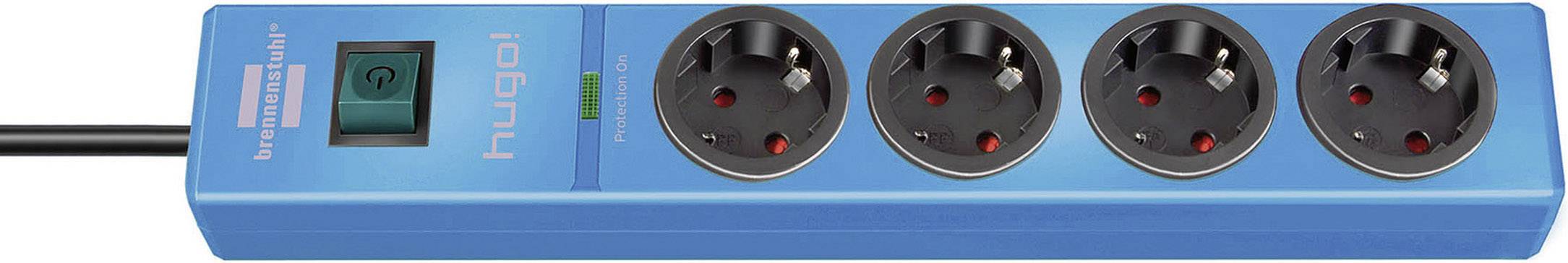 Brennenstuhl 1150610384 Surge protection power strip 4x Blue PG connector 1 pc(s)-0