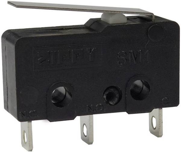 Zippy SM1-N6S-01A0-Z Microswitch SM1-N6S-01A0-Z 250 V AC 6 A 1 x On/(On) momentary 1 pc(s)