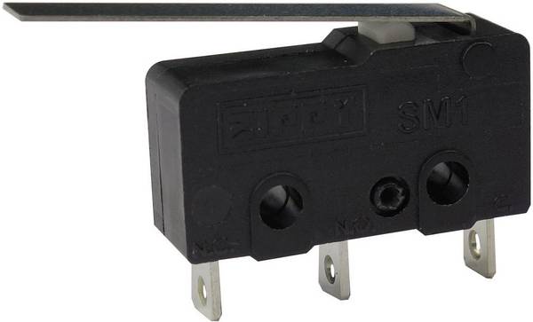 Zippy SM1-N6S-03A0-Z Microswitch SM1-N6S-03A0-Z 250 V AC 6 A 1 x On/(On) momentary 1 pc(s)