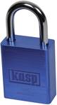 Lock made of aluminum, 38 mm, blue