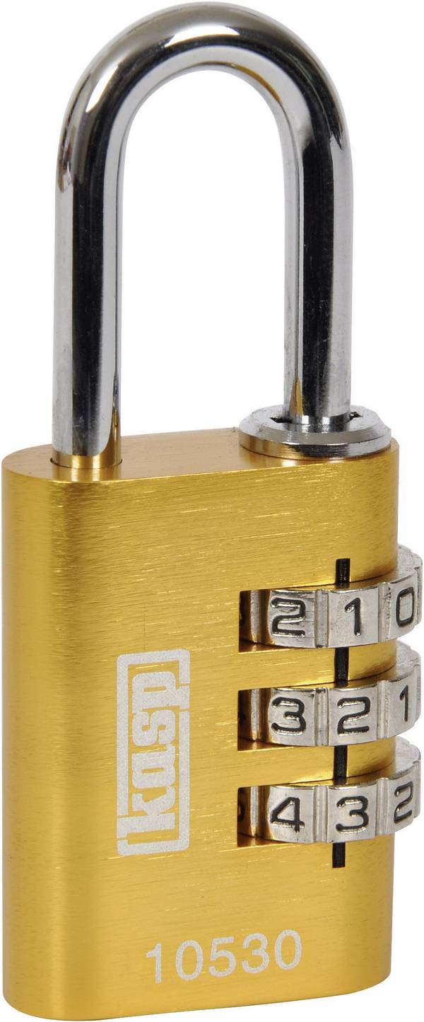 Kasp K10530YELD Padlock 30 mm Yellow Combination