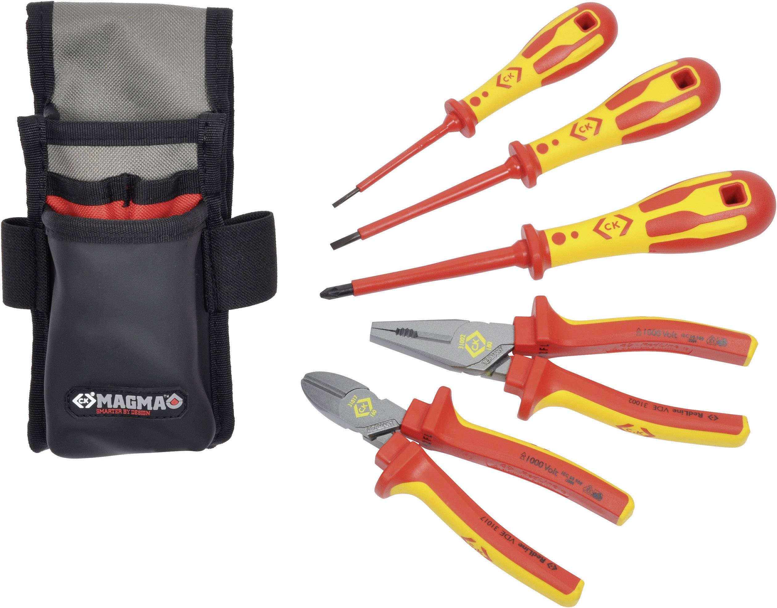 Инструмент t. VDE Safety Electrician`s Tool Kit 4 Pliers & 7 Screwdrivers. Набор электрика #5. C.K. инструмент. CK Tools.