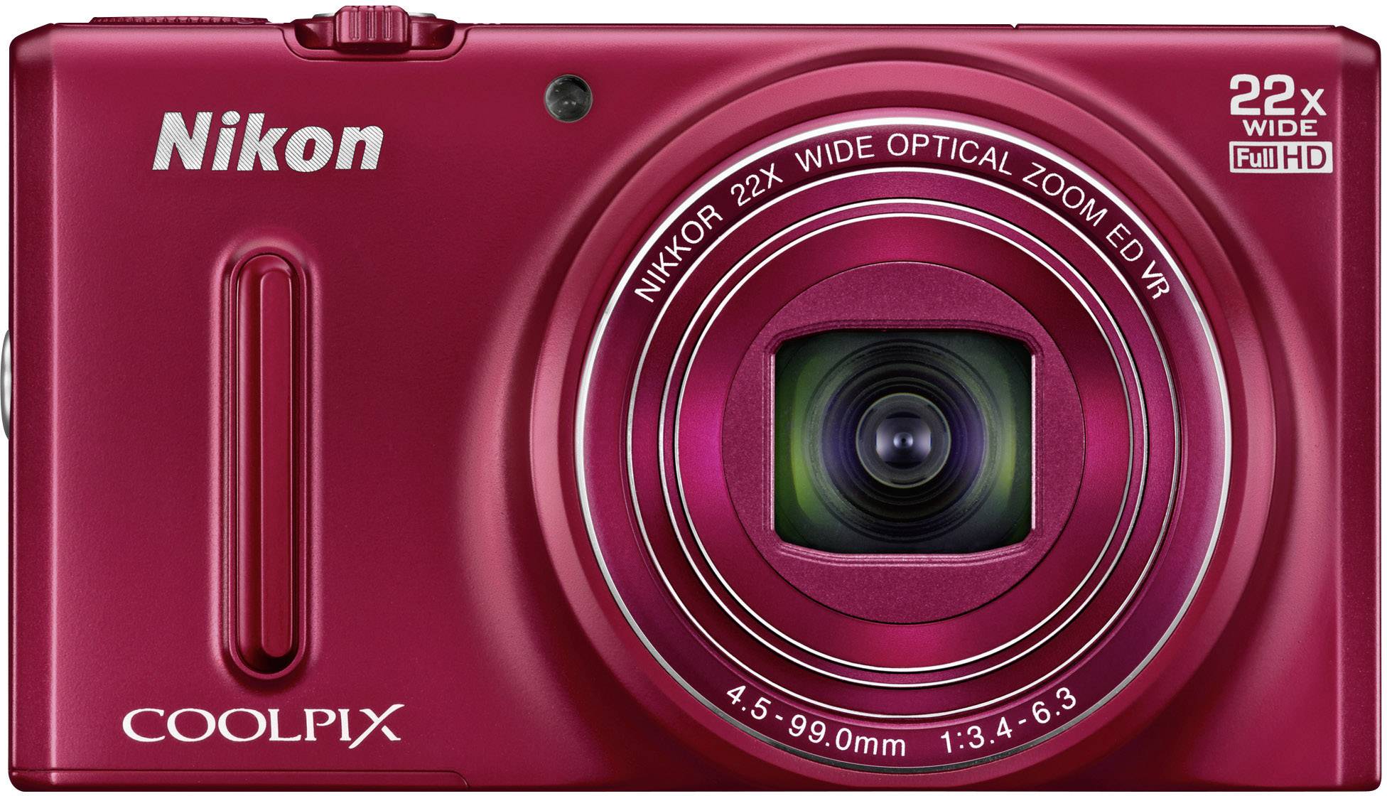 Nikon Coolpix S9600 Digital camera Red Conrad.com