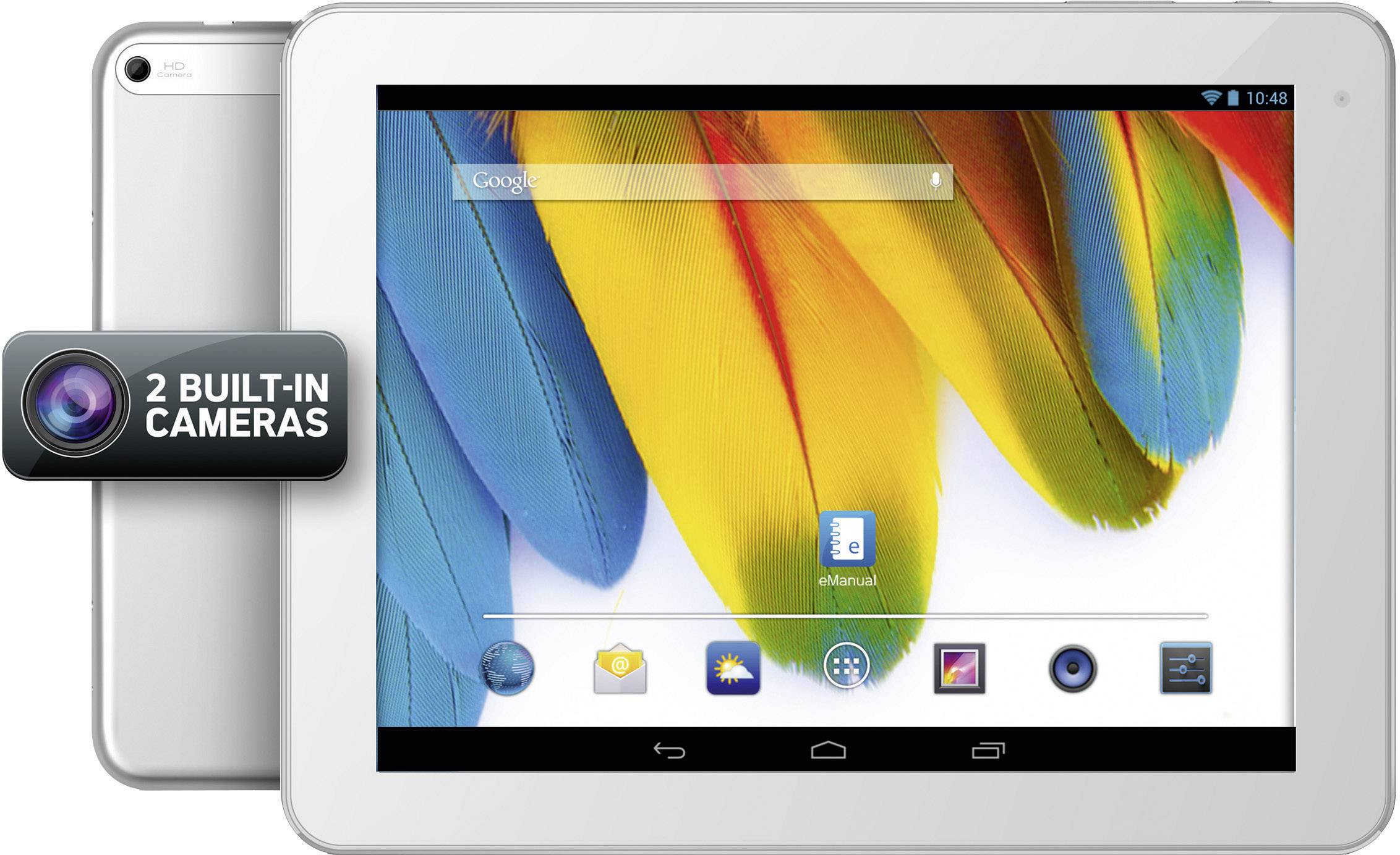 Odys Wifi 16 Gb White Android 24 6 Cm 9 7 Inch 1 6 Ghz Arm Cortex Android 4 2 2 2048 X 1536 P Conrad Com