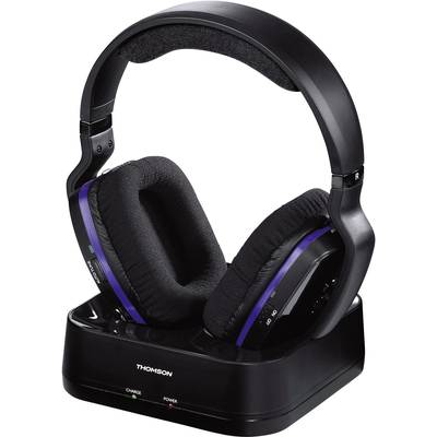 Image of Thomson WHP3311BK Over-ear headphones Cordless (1075099) Black Volume control