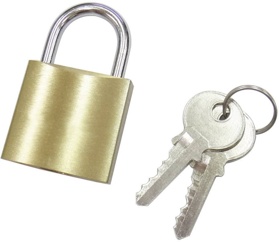 110497 Padlock 25 mm Brass Key | Conrad.com