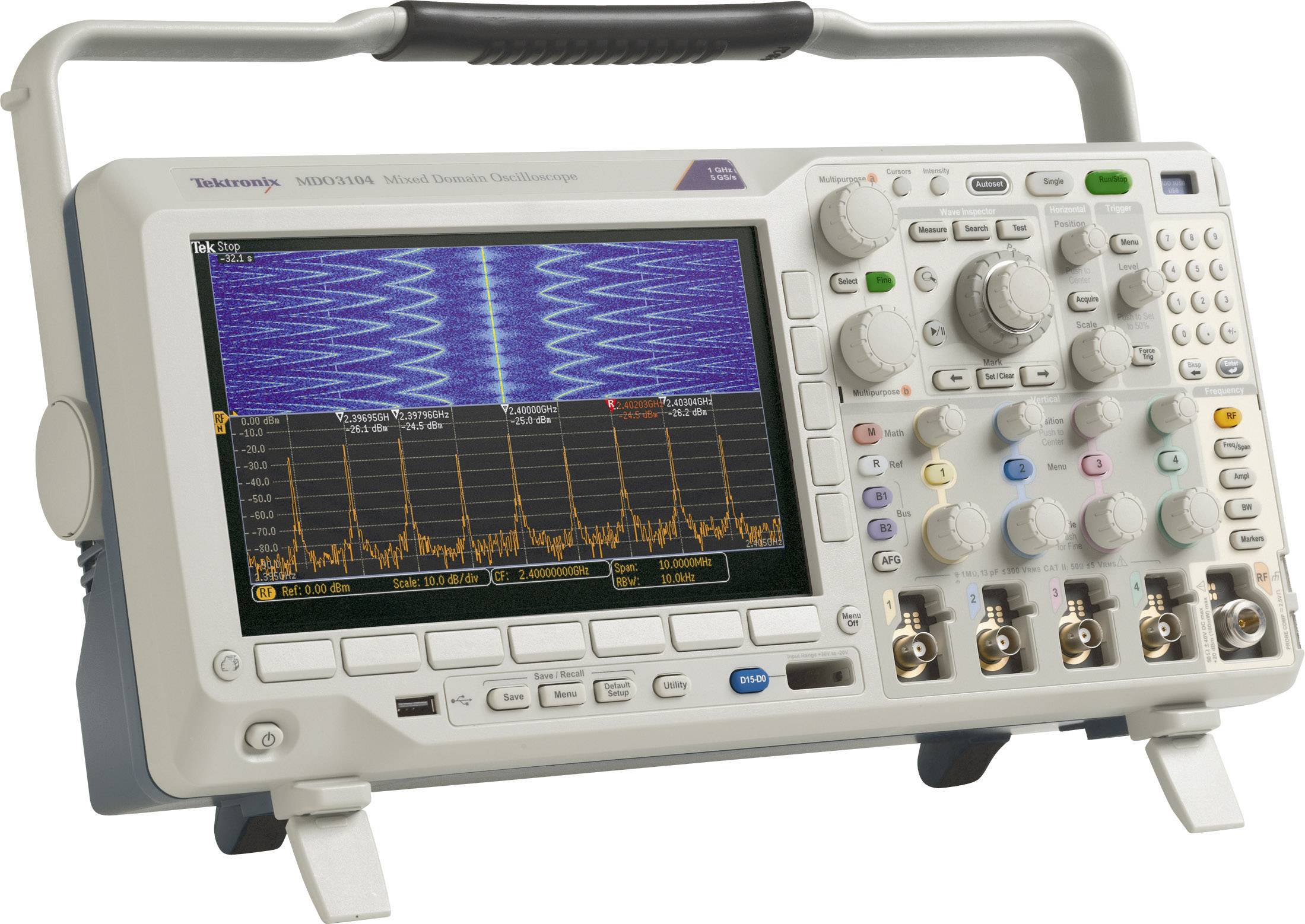 Tektronix TDS2014C 100 MHz Analog Oscilloscope 4 Channel 2 GS//s Sampling,