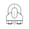 Rope clip 13 mm M10 Steel zinc galvanized TOOLCRAFT 112509 10 pc(s)