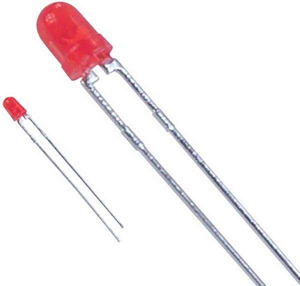 Lite-On LTL-4221N LED wired Red Circular 3 mm 8.7 mcd 60 ° 30 mA 2 V
